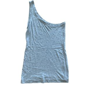 Vince gray one shoulder top size Small